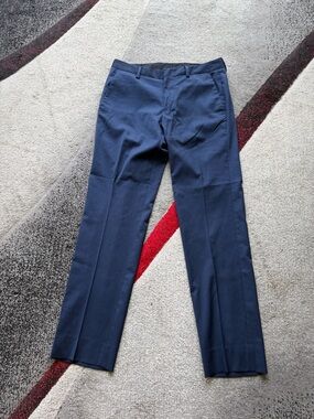 Bonobos Navy Slim Fit Wool Dress Pants